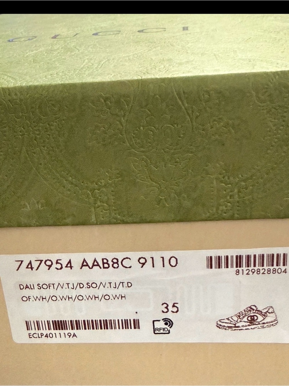 Brand New Women’s Gucci MAC80 Sneakers Sz 35 EU Sz 5 US - Picture 2 of 5